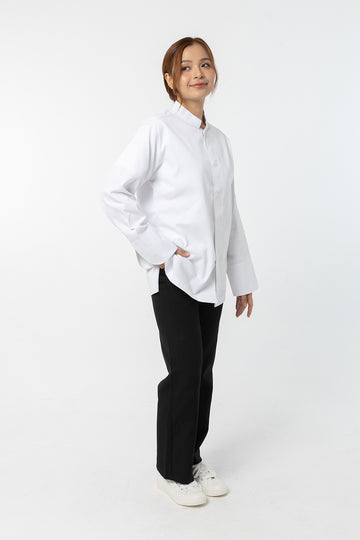 Chef Jacket (SEOUL) White (เสื้อเชฟรุ่นโซล)สีขาว